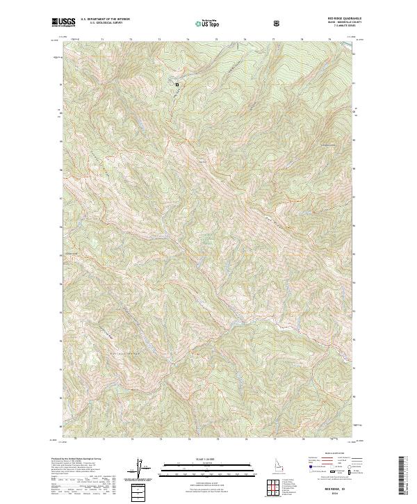 Red Ridge, ID — USGS 7.5-minute topo (2024)