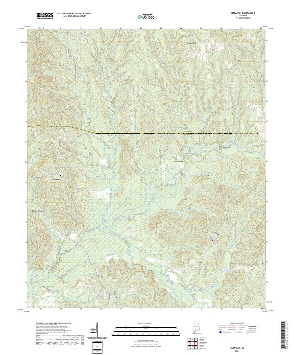 Nadawah, AL — USGS 7.5-minute topo (2024)
