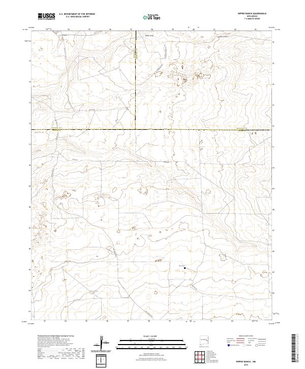 Rippee Ranch, NM — USGS 7.5-minute topo (2023)