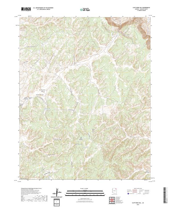 Cliff Rose Hill, AZ — USGS 7.5-minute topo (2023)