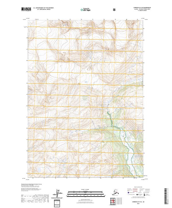 Cordova D-5 SE, AK — USGS 7.5-minute topo (2024)