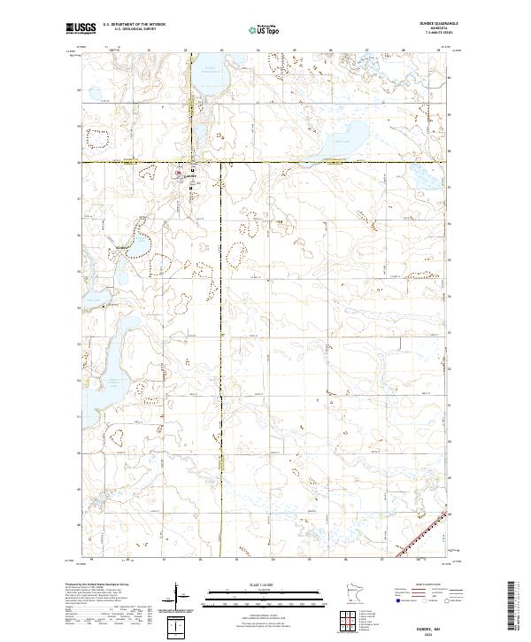 Dundee, MN — USGS 7.5-minute topo (2022)