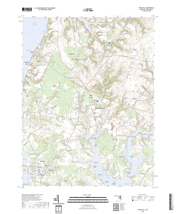 Rock Hall, MD — USGS 7.5-minute topo (2023)