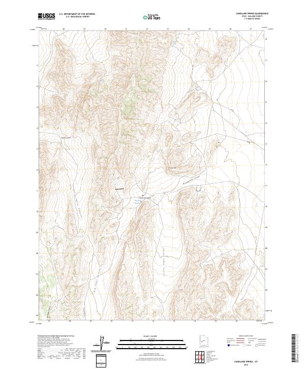 Candland Spring, UT — USGS 7.5-minute topo (2023)