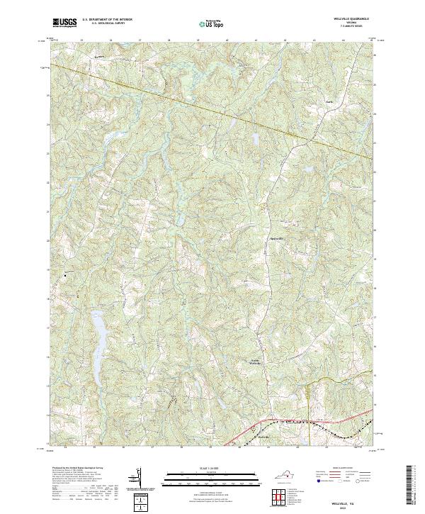Wellville, VA — USGS 7.5-minute topo (2022)