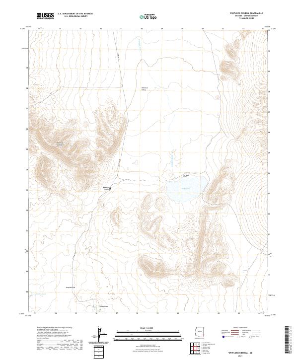 Whitlock Cienega, AZ — USGS 7.5-minute topo (2021)