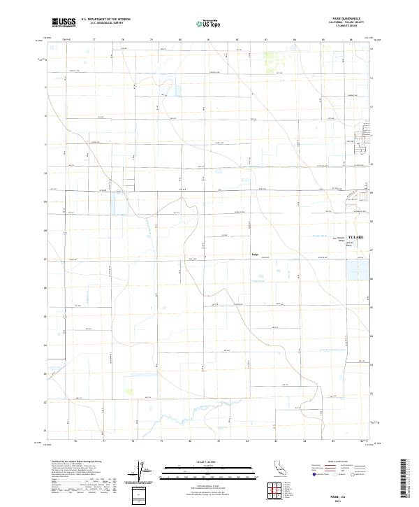 Paige, CA — USGS 7.5-minute topo (2021)