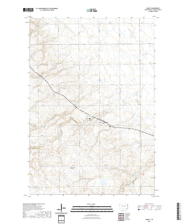 LaBolt, SD — USGS 7.5-minute topo (2021)
