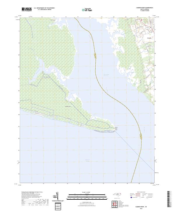 Camden Point, NC — USGS 7.5-minute topo (2022)