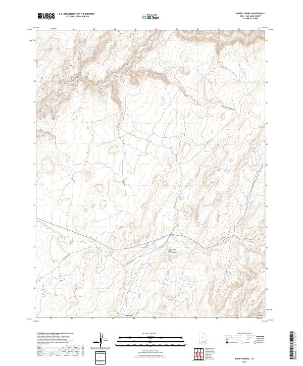 Burnt Spring, UT — USGS 7.5-minute topo (2023)