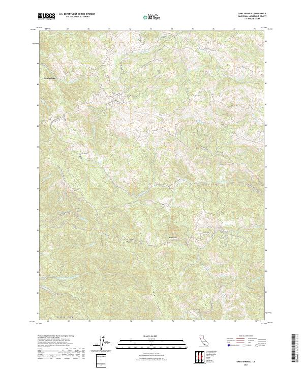 Orrs Springs, CA — USGS 7.5-minute topo (2021)