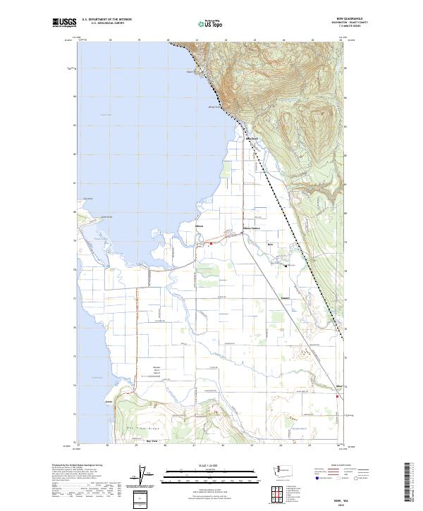 Bow, WA — USGS 7.5-minute topo (2023)