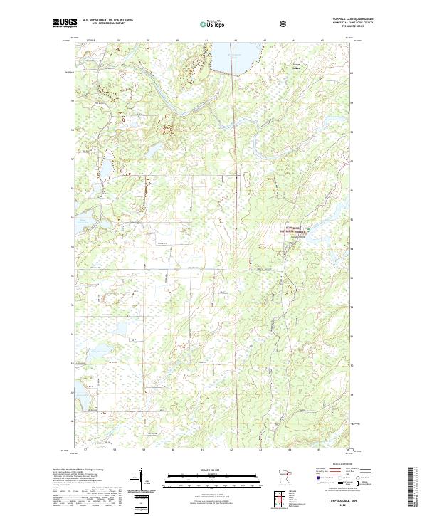 Turpela Lake, MN — USGS 7.5-minute topo (2022)