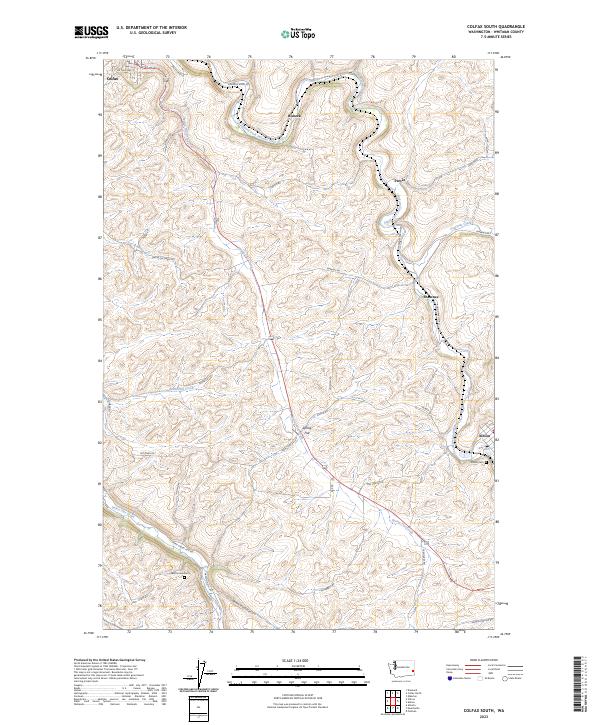Colfax South, WA — USGS 7.5-minute topo (2023)