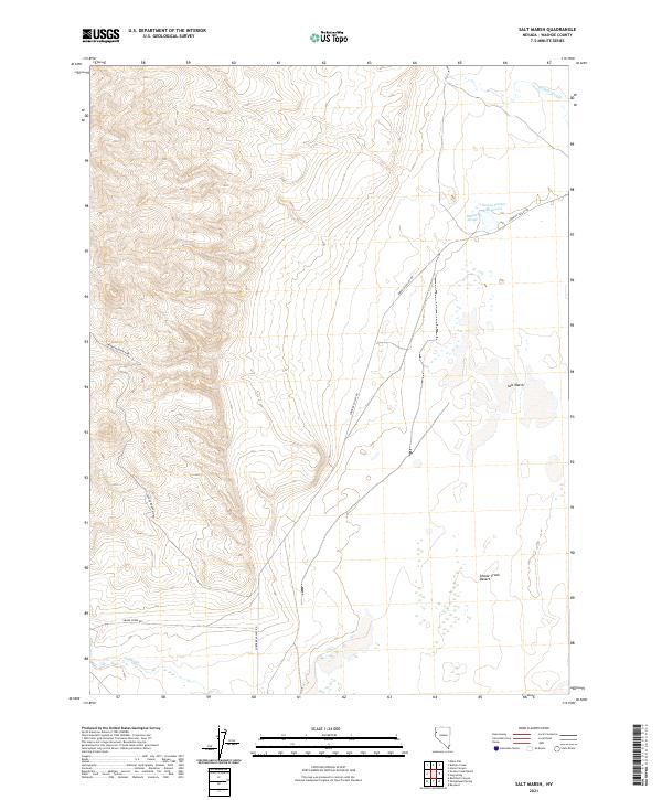 Salt Marsh, NV — USGS 7.5-minute topo (2021)