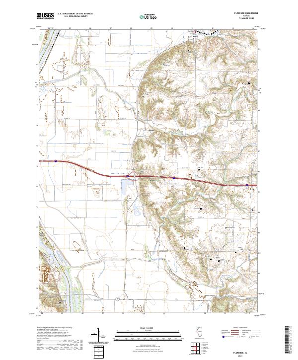 Florence, IL — USGS 7.5-minute topo (2024)