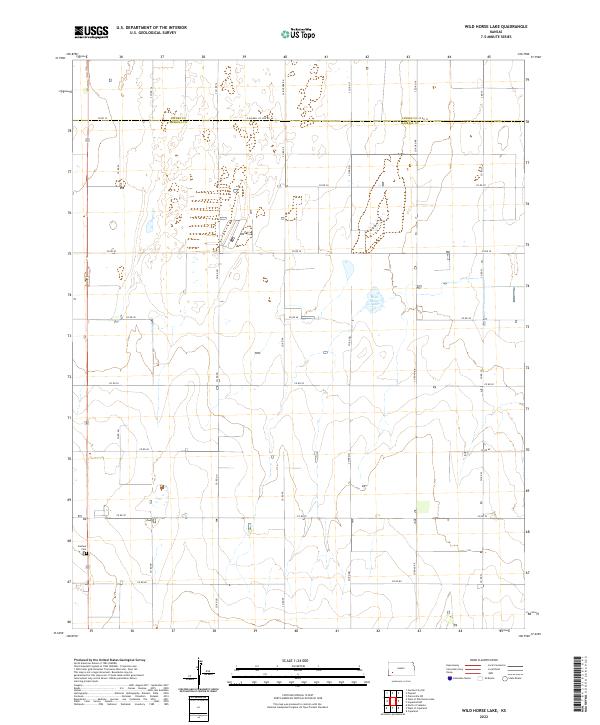 Wild Horse Lake, KS — USGS 7.5-minute topo (2022)