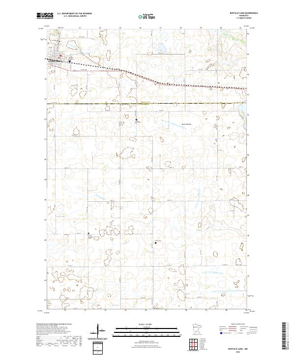 Buffalo Lake, MN — USGS 7.5-minute topo (2022)