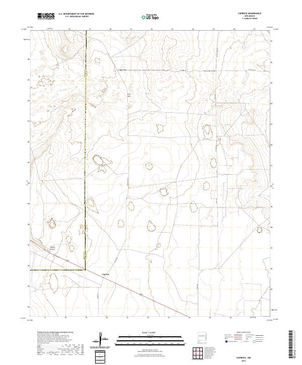 Caprock, NM — USGS 7.5-minute topo (2023)