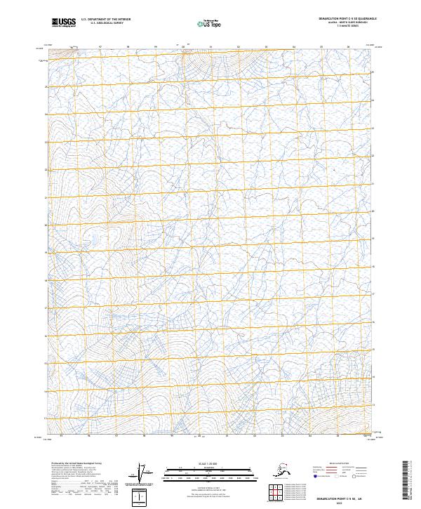 Demarcation Point C-5 SE, AK — USGS 7.5-minute topo (2023)