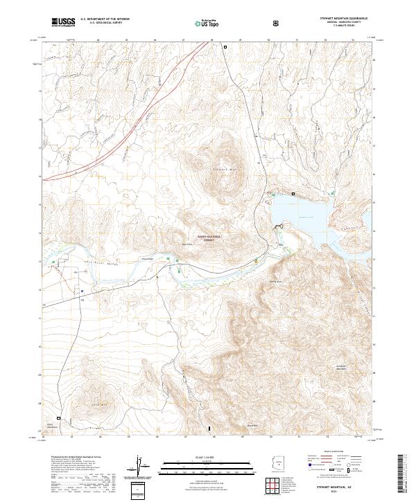 Stewart Mountain, AZ — USGS 7.5-minute topo (2021)