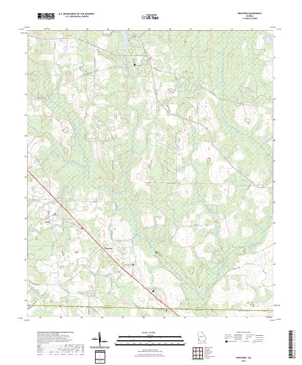 Hentown, GA — USGS 7.5-minute topo (2024)