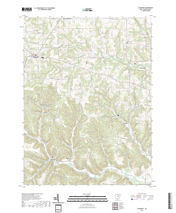 Glenmont, OH — USGS 7.5-minute topo (2023)