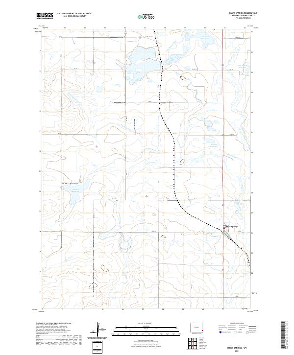 Hawk Springs, WY — USGS 7.5-minute topo (2021)