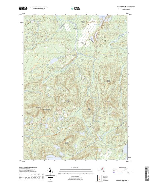 Long Tom Mountain, NY — USGS 7.5-minute topo (2023)