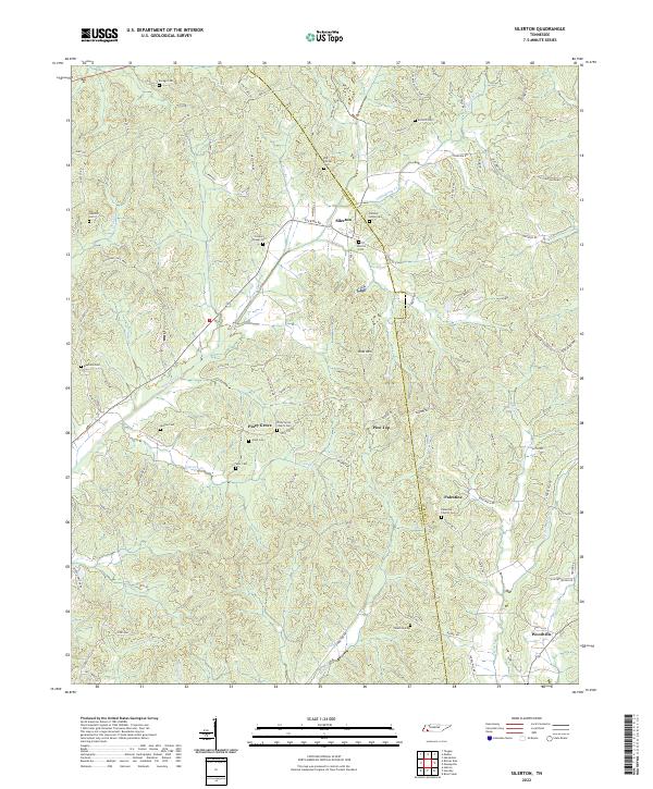 Silerton, TN — USGS 7.5-minute topo (2022)