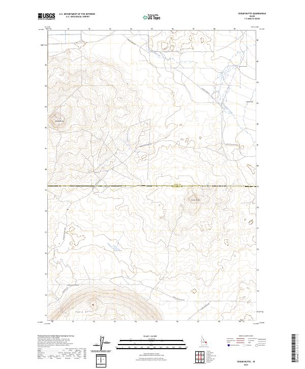 Cedar Butte, ID — USGS 7.5-minute topo (2023)