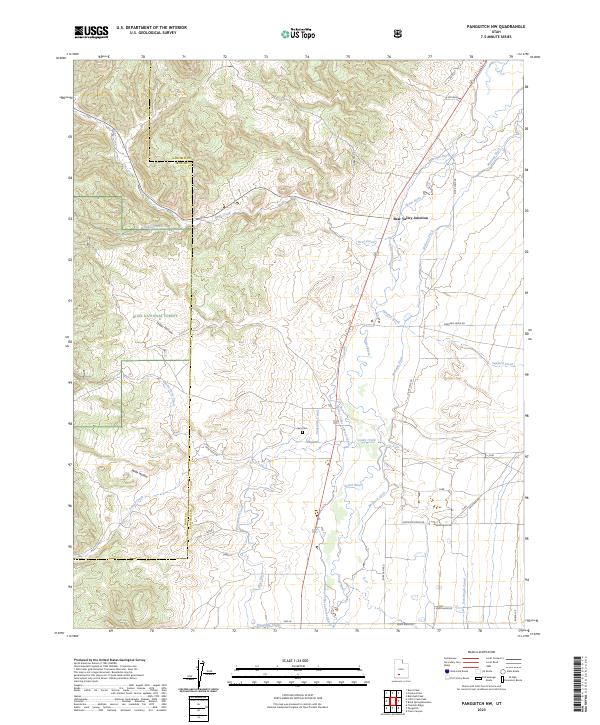 Panguitch NW, UT — USGS 7.5-minute topo (2023)