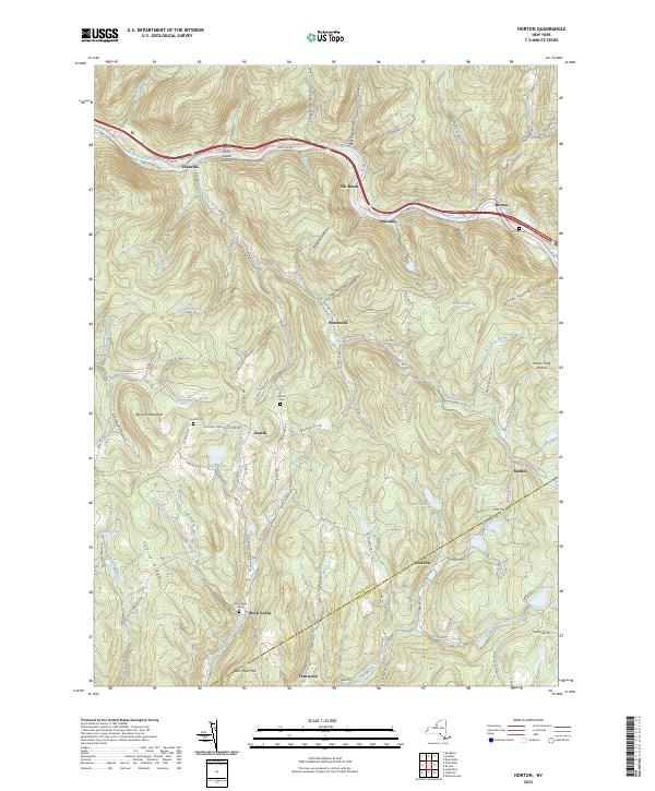 Horton, NY — USGS 7.5-minute topo (2023)