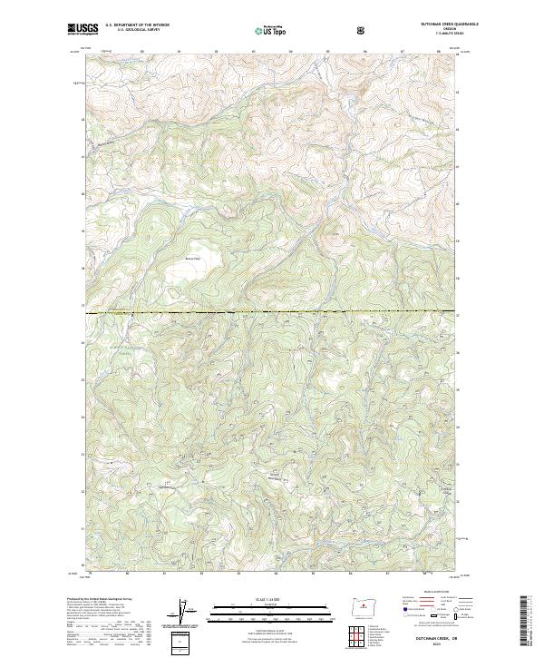 Dutchman Creek, OR — USGS 7.5-minute topo (2023)