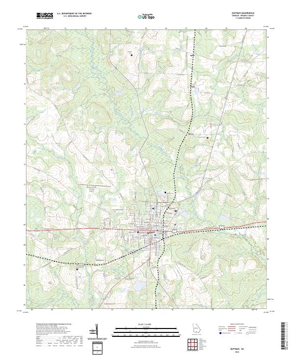 Quitman, GA — USGS 7.5-minute topo (2024)