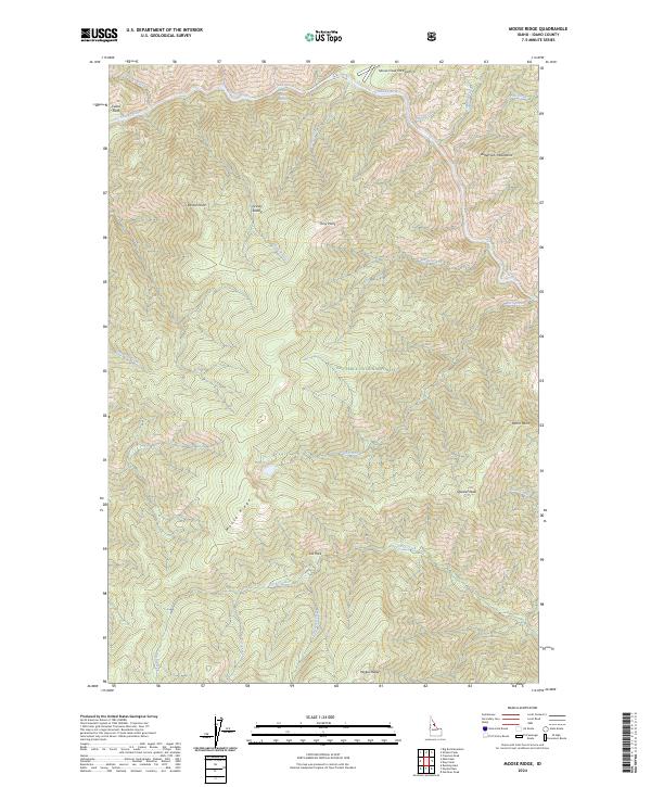 Moose Ridge, ID — USGS 7.5-minute topo (2024)