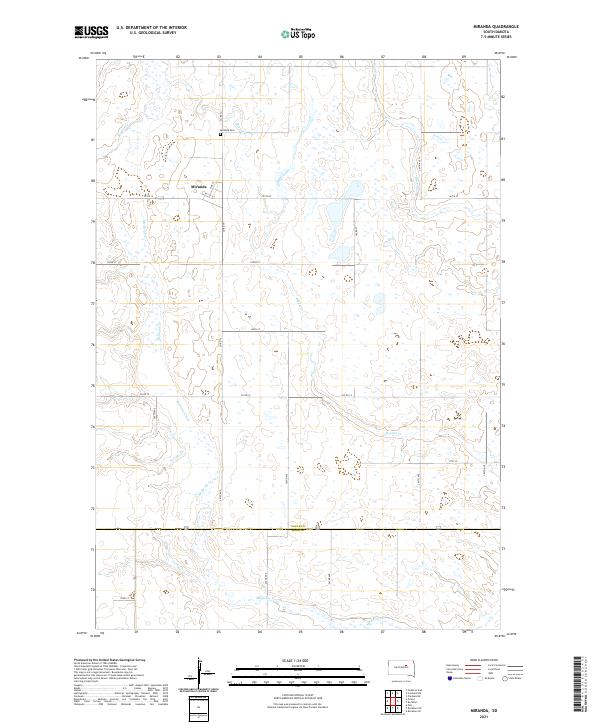 Miranda, SD — USGS 7.5-minute topo (2021)