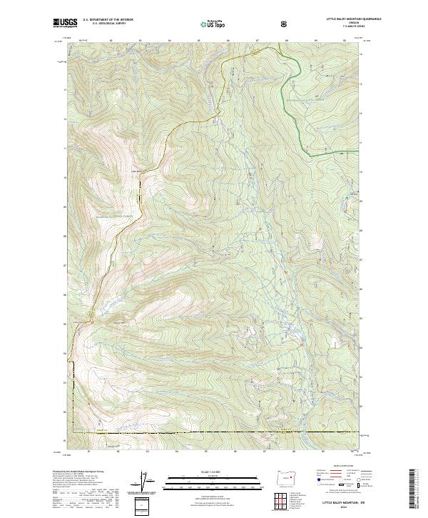Little Baldy Mountain, OR — USGS 7.5-minute topo (2024)