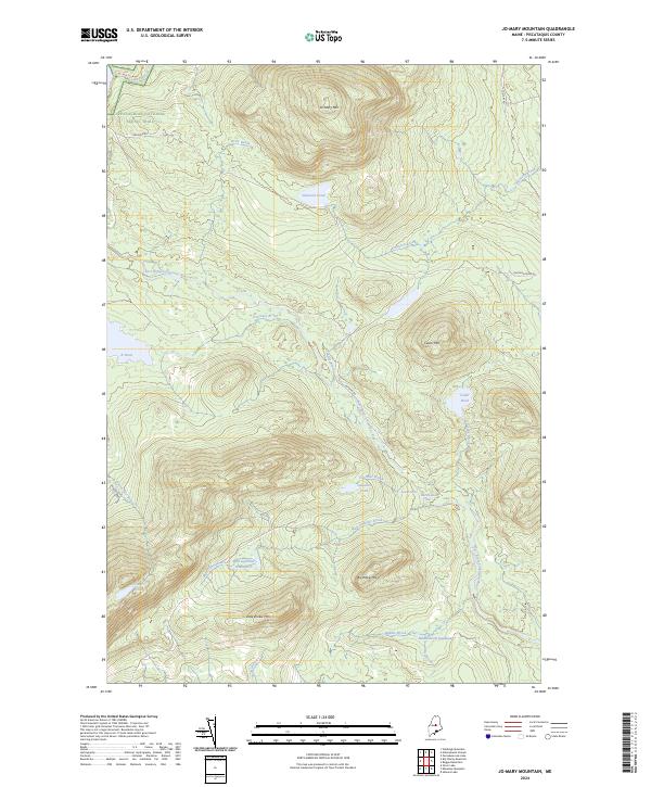 Jo-Mary Mountain, ME — USGS 7.5-minute topo (2024)