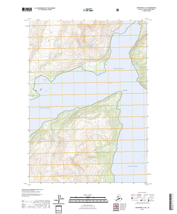 Anchorage A-4 SE, AK — USGS 7.5-minute topo (2023)