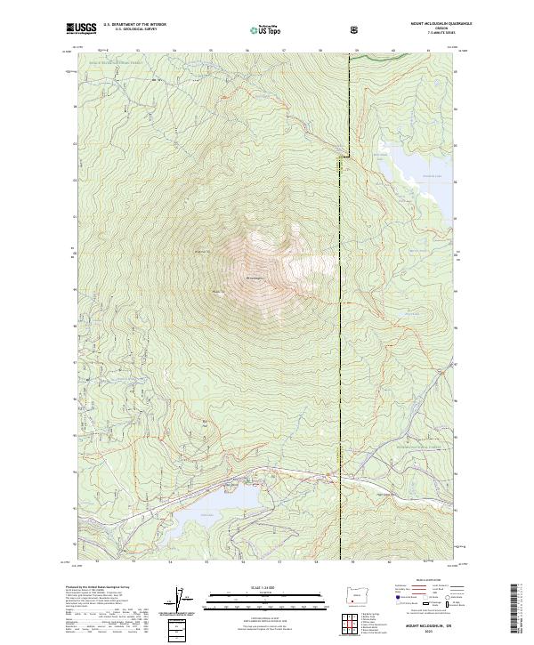 Mount McLoughlin, OR — USGS 7.5-minute topo (2023)