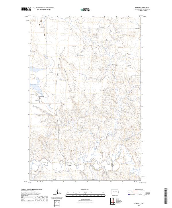 Marshall, ND — USGS 7.5-minute topo (2024)