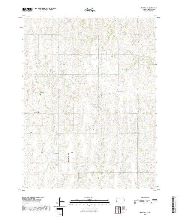 Reamsville, KS — USGS 7.5-minute topo (2022)