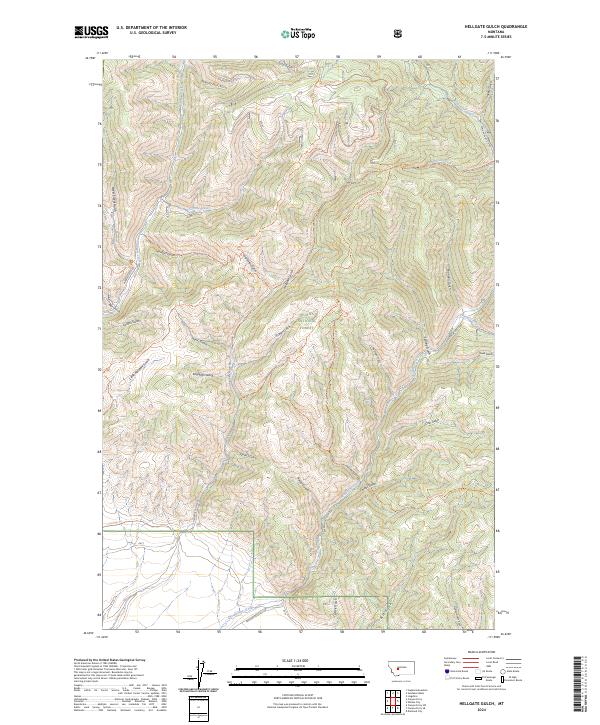 Hellgate Gulch, MT — USGS 7.5-minute topo (2024)