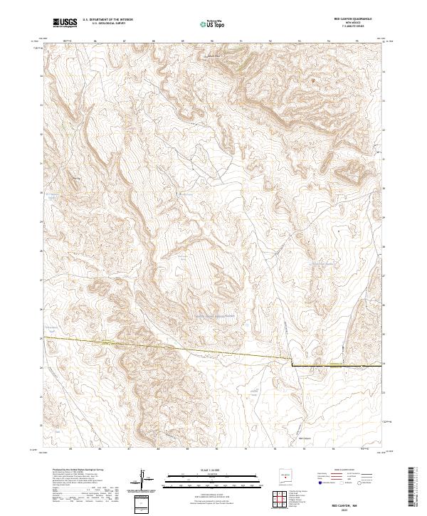 Red Canyon, NM — USGS 7.5-minute topo (2023)