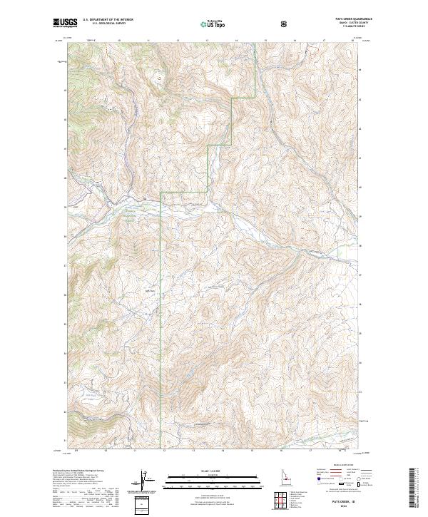 Pats Creek, ID — USGS 7.5-minute topo (2024)