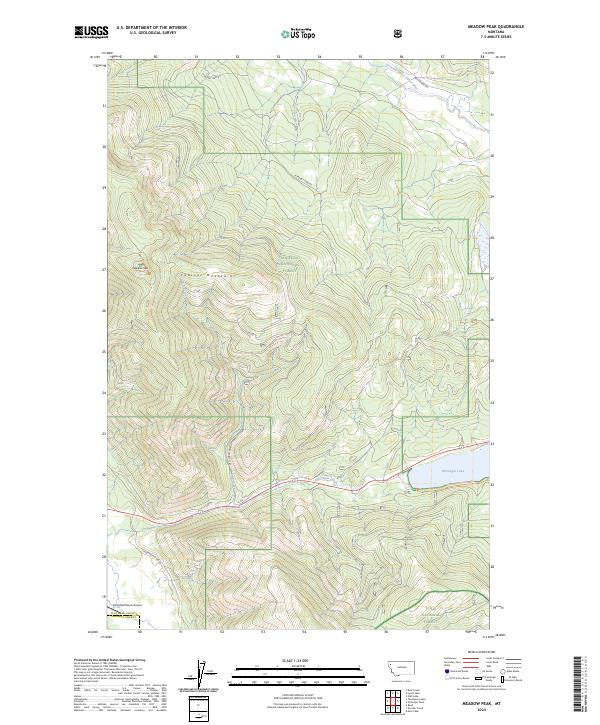 Meadow Peak, MT — USGS 7.5-minute topo (2024)