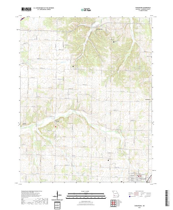 Chesapeake, MO — USGS 7.5-minute topo (2021)