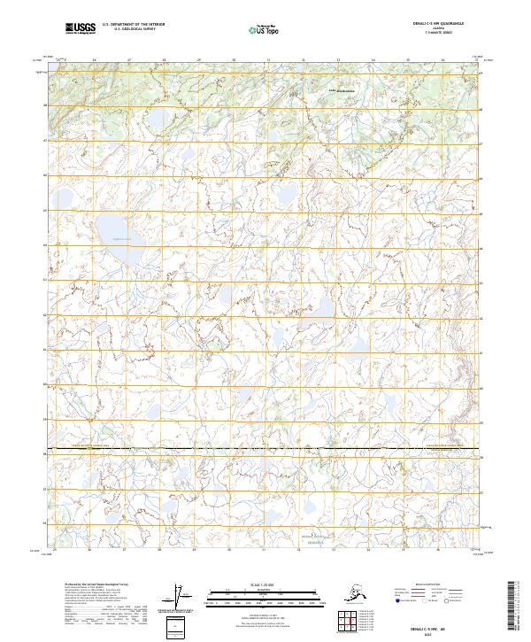 Denali C-5 NW, AK — USGS 7.5-minute topo (2023)