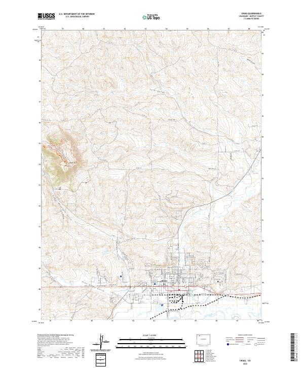 Craig, CO — USGS 7.5-minute topo (2022)